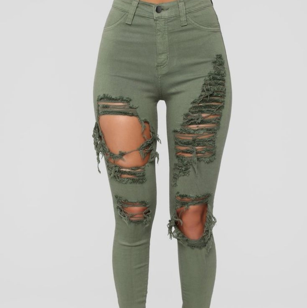 Fashion Nova Distressed Jeans